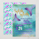 Search for mermaid scales invitations Splish splash