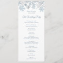Search for winter wonderland wedding programs Silver