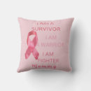 Search for breast cancer awareness pillows Warrior