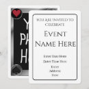 Search for poker party invitations Black