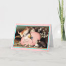 Recherche de saule de chat vœux cartes Vintage