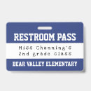 Search for teacher hall pass Blue