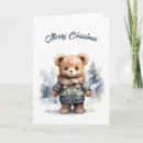 Search for brown bear christmas cards Cute