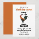 Search for rooster party invitations Chicken