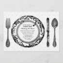 Search for dinner plate invitations Vintage