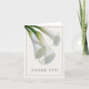 Recherche de calla lilies thank you cards Sympathie