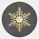 Search for gold foil snowflakes stickers Faux