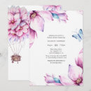 Search for hot air balloon bridal shower invitations Watercolor