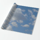 Search for blue sky and white clouds wrapping paper Weather
