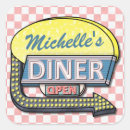 Search for retro diner stickers 1950's