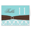 Search for aqua table table cards White