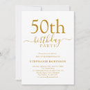 Search for calligraphy 50th birthday invitations Simple