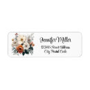Search for flower bouquet return address labels Autumn