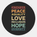 Search for peace hope love stickers Equality