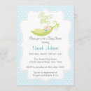 Search for pea in a pod baby shower invitations Blue