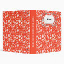 Search for orange binders Rustic