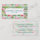 Recherche de flamand rose cartes visite Monogramme