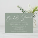 Search for sage green bridal shower invitations Chic