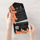 Search for orange lily wedding invitations Watercolor