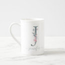 Search for floral letter mugs Watercolor