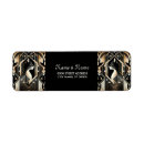 Search for black cat return address labels Elegant