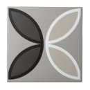Search for grey flower tiles Black