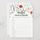 Search for baby shower word scramble Boho