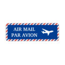 Search for plane return address labels Air