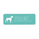 Search for boxer dog return address labels Silhouette