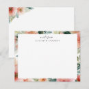 Search for watercolor flower note cards Girly