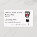 Search for driving school business cards White