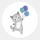 Search for cute grey kitten cat stickers Kitty