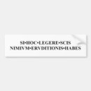 Search for latin bumper stickers Classical