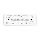 Search for handmade return address labels Hearts
