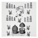 Recherche de abeille miel posters Noir