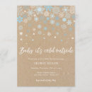 Search for white snowflake invitations Rustic
