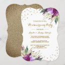 Recherche de purple flowers invitations Aquarelle