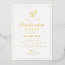 Search for pharmacist graduation invitations Gold foil