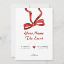 Search for red ribbon invitations Bow