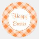 Search for orange gingham stickers Easter