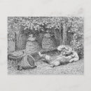 Recherche de ours de miel cartes postales Dessin