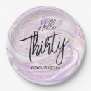 Search for 30th birthday plates Lettering
