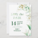 Search for foliage save the dates Green and gold
