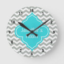 Search for aqua blue clocks Trendy
