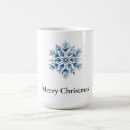 Search for white snowflake mugs Blue