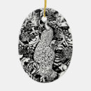 Search for white peacock ornaments Peacocks