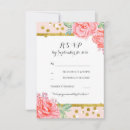 Search for pink floral rsvp cards Response