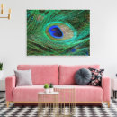 Search for peacock painting canvas prints Green