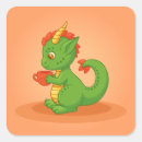 Search for orange dragon stickers Cartoon