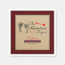 Recherche de bûcheron serviettes Rouge et noir